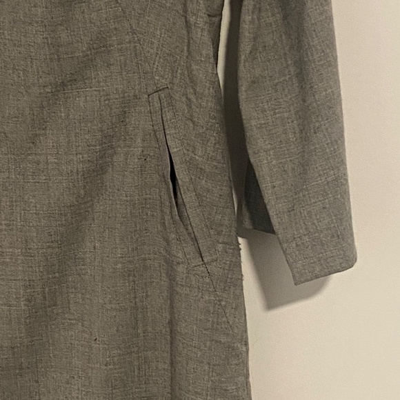 Banana Republic dress wool cowl neck grey size 10 - Picture 5 of 8